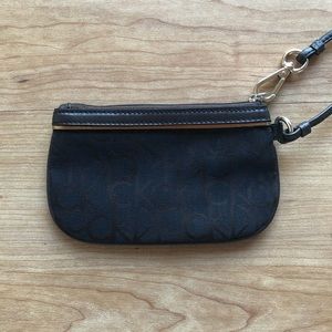 NWOT Calvin Klein Wristlet (Chocolate)
